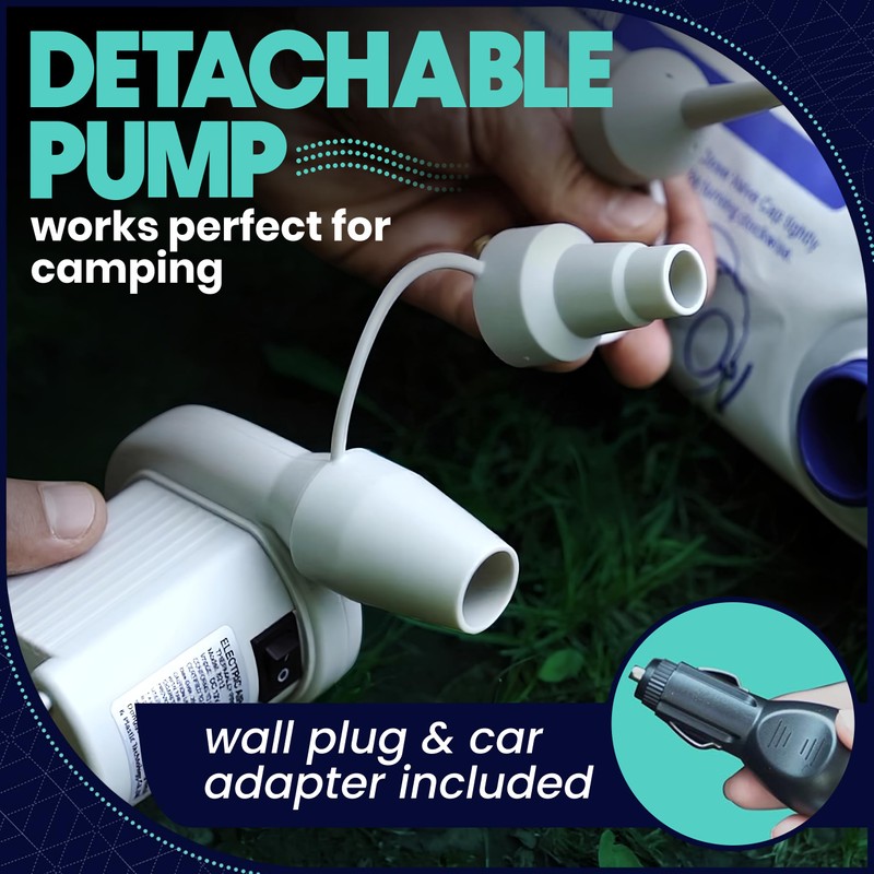 EnerPlex Camping Air Mattress with Built in Pump - Twin