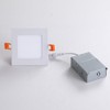 QIBANG 2 Pack 4 Inch Square Recessed Lighting Dimmable with