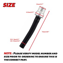 JOYYANGFANG 2PCS Motorcycle Gas Cap Vent Hose Universal Tube Hose Breather Cap with ATV Quad CRF YZF RMZ KLX DRZ Pit Dirt Bike Silver