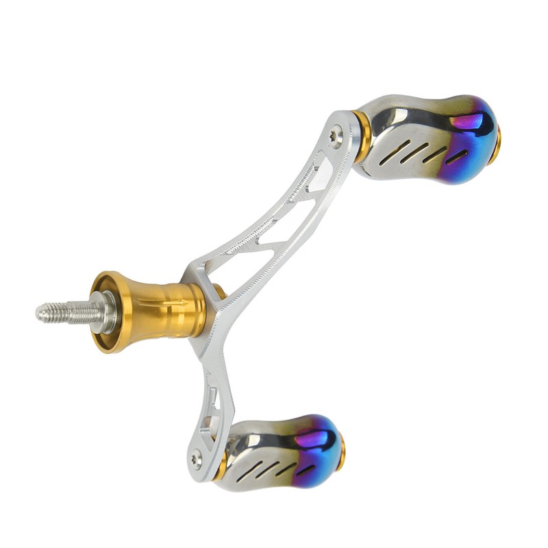 Spinning Double Reel Handle Aluminum Alloy Fishing Rocker Handle DIY