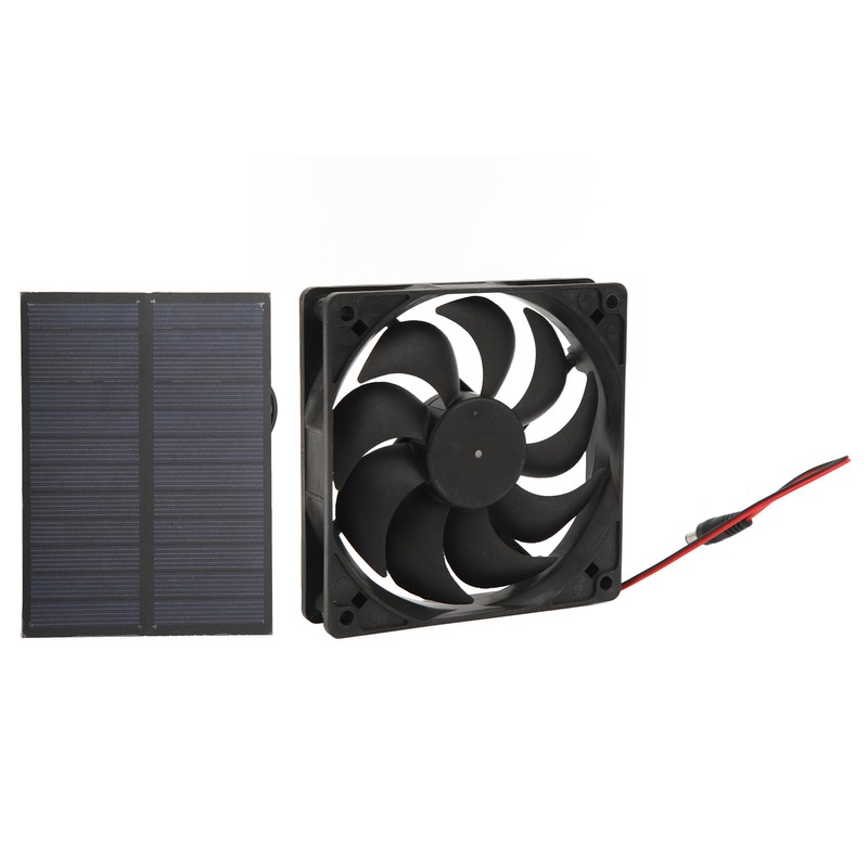 Outdoor Solar Panel Fan Kit Monocrystalline Silicon for Caravans Campers