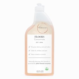 naturally It's clean Floor Cleaner (Makes 24-Gallons) for All Floor Types (Plant Based Enzymes) pH Neutral, Biodegradable, Kids&Pets Safe; Rinse Free, Eliminates Odors