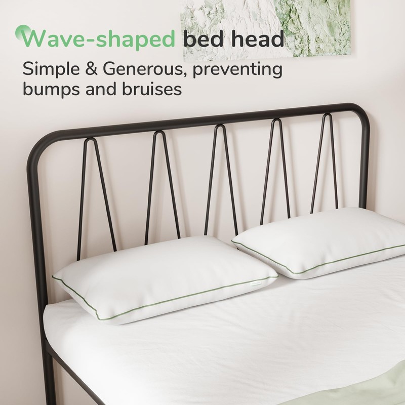 Novilla Queen Bed Frame, 14 Inch Metal Platform Bed Frame