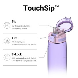 Super Sparrow Water Bottle - 1L - BPA-Free, Non-Toxic, Eco-Friendly Tritan Co-Polyester - Straw Bottle for Sports, Outdoors, Camping