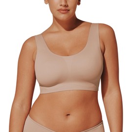 ThirdLove Smoothing Scoop Wireless Bras for Women No Underwire, Full Coverage and Support Comfort Bra, Scoop Neck Seamless Bralette, Everyday Bras, Removable Cups, Easy Comfortable Pull Over Design