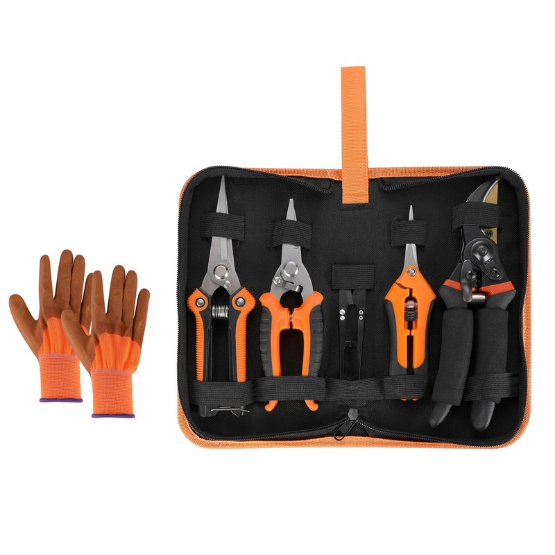 5 pack Garden Pruning Shears Stainless Steel Blades, Handheld Scissors