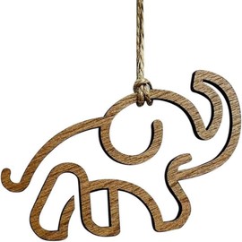 Friendship Elephant Christmas Ornament Elephant Decor with Tribal Symbolism, Sisterhood Gift for Women Tribe Home Décor, Holiday Tree and Wall Hanging Decoration