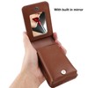 Lipstick Case with Mirror Lip Gloss Holder Cosmetic Organizer Makeup