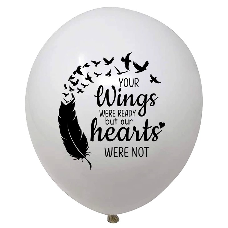 32 Memorial latex balloons for Celebration of life, Bereavement, Condolences,