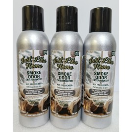 Smoke Odor Exterminator 198 gm/ 7 oz Large Spray Just Like Home Set of Three Cans.
