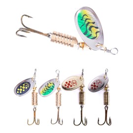 trifyd® Fishing 5 Pcs Spinning Spoons for Trout and Small Predatory Fish