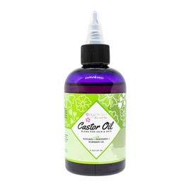 Fancy Free Hair and Skin Castor Oil Hair & Skin Blend, 4 oz - Lightweight Nourishing Oil for Moisture & Shine