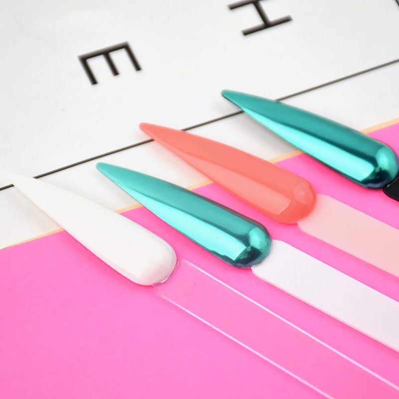 100pcs GOGOONLY Nail Display Sticks Transparent Stiletto Tips Nail Art