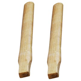 Kisangel 2Pcs Wooden Axe Handle Replacement Ergonomic Design Durable Wooden Handle for Axe Fitting Natural for Firewood Camping and Outdoor Use