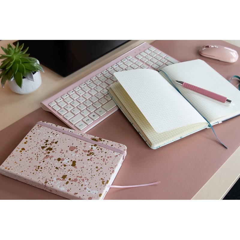 Idena Sparkle Rose 12250 Notebook, Squared, 14 x 20 cm,
