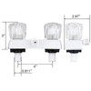 RV Shower Faucet with Shower Head and Hose, 4" ABS