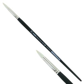 KUM - Pennello per acrilico e olio Black Line, rotondo, misura 10