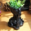 Poranlem Melted Woman Goddess Head Planter Indoor Medusa Face Flower
