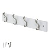 keypak Minimalistic Wall-Mounted Coat Rack – 4 Hooks on Stylish