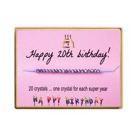 Monily Birthday Gift for 20 Year Old Female 20th Happy Birthday Bracelets for Women Birthday Presents for 20 Year Old Birthday Jewelry for Women