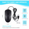 Unbranded USB 2.0 Optical Wired Scroll Wheel Mouse PC Laptop