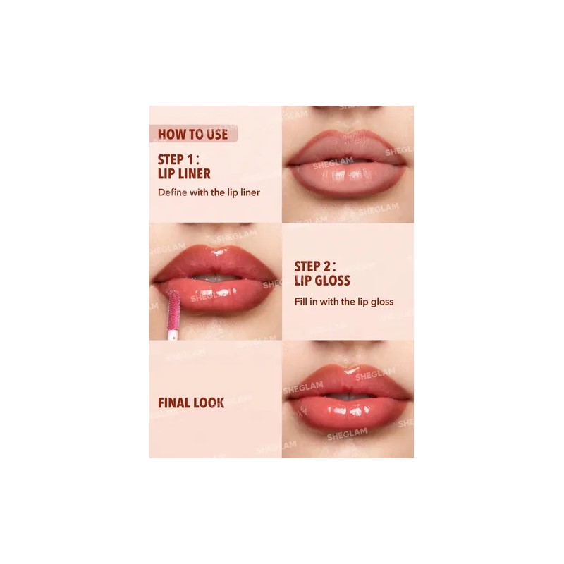 Sheglam Lip Rules Lápiz Y Gloss Labial - By The