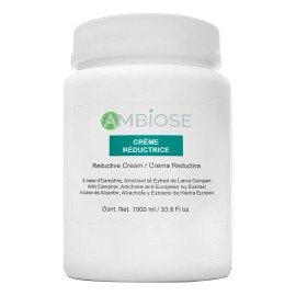 Crema Reductiva Ambiose 1000 ml, Reductor De Medidas, Abdomen, Piernas, Cadera, Anticelulitis, Reafirmante, Contiene Alcanfor