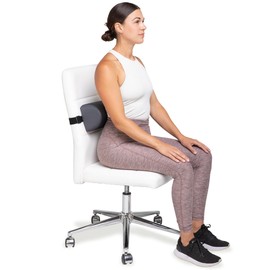 OPTP The Original McKenzie D-Section Lumbar Roll – USA-Made Low Back Lumbar Support Pillow for Office, Back Pillow for Car and Travel. The Preferred Lumbar Pillow of Physical Therapists.