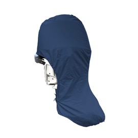 SavvyCraft Heavy Duty Outboard Motor Cover, Waterproof 600D Polyester Full Size Boat Engine Cover for Motor up to 100-150 HP Navy Color
