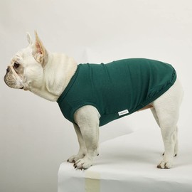 Lucky Petter Dog Sleeveless Tank Top Cotton Shirts for Dogs Plain Sleeveless T-Shirts Soft Breathable Cool Dog Shirt pet Clothes (X-Small, Green)