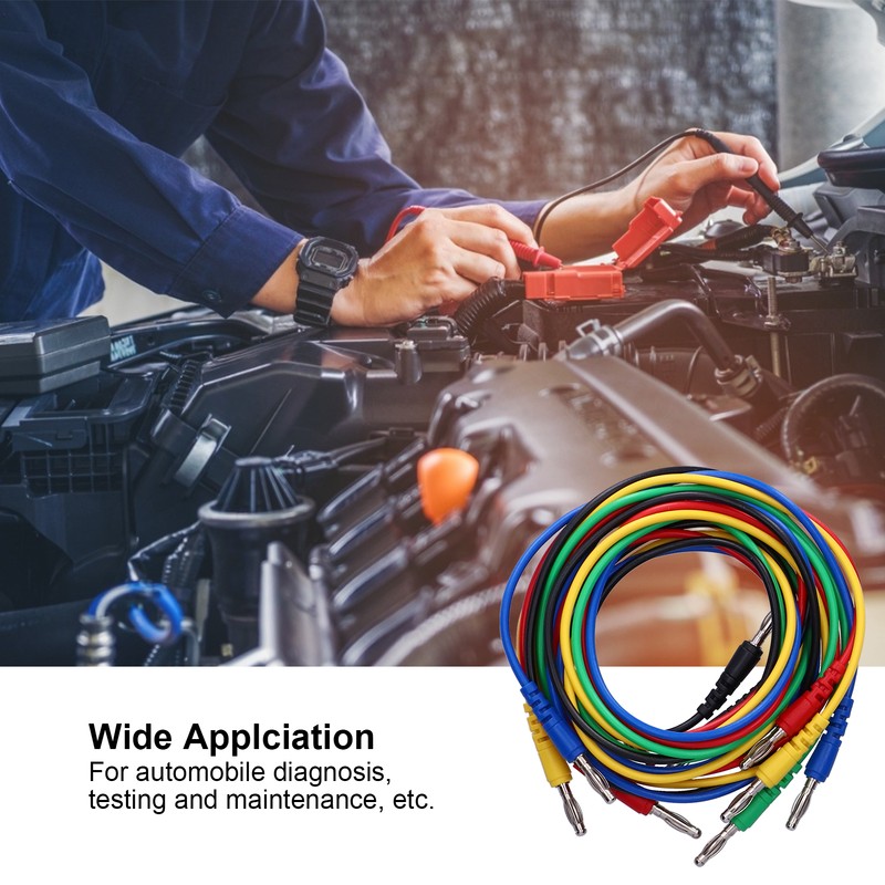 Banana Connector Test Cable Set 4mm 1 Meter Electric Testing