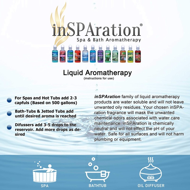inSPAration 217X Hawaiian Sunset Spa and Bath Fragrance, 9-Ounce, Tropical
