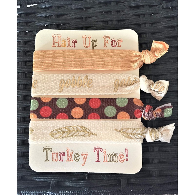 Fall Colors Thanksgiving Hair Tie Set