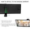 NYTKL Car Rear View Mirror, 12 Inch Chrome Tint Anti-Glare