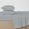 AIREOLUX 100% Cotton Light Gray Bed Sheet Set Full Size,