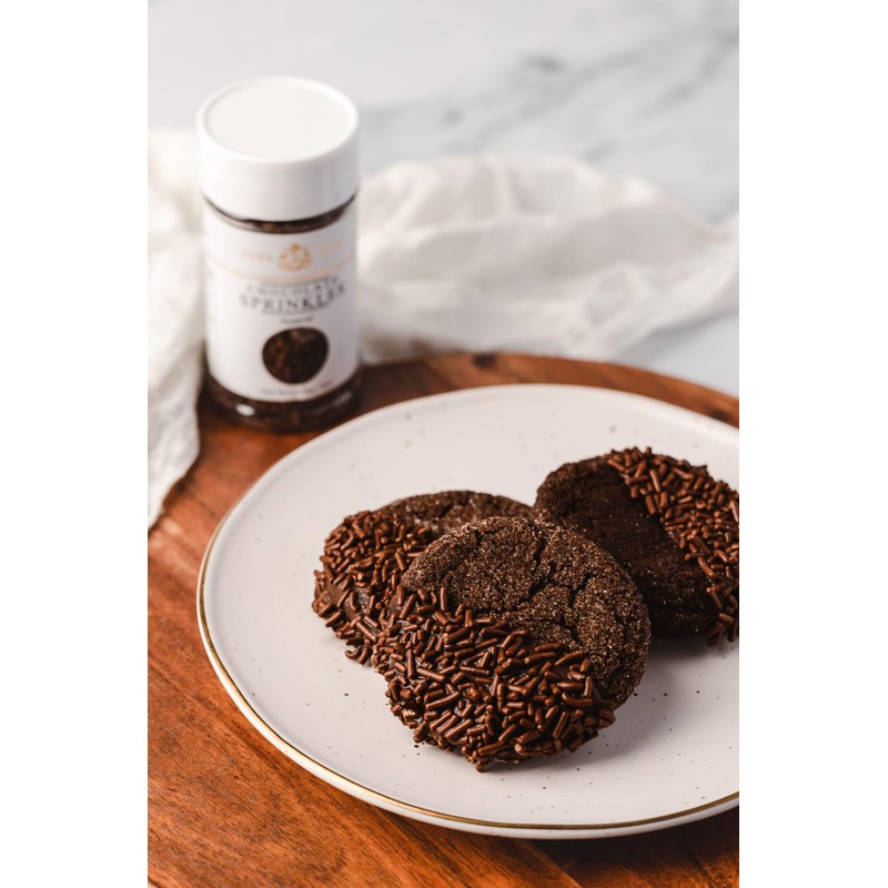 India Tree Natural Chocolate Sprinkles, 6 oz | Vegan, Non-GMO