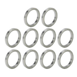 ACROPIX 6809ZZ Deep Groove Ball Bearings P5 45x58x7mm Lubricated Bearings Double Metal Seal Silver Tone Scooter Skateboard Wheel - Pack of 10
