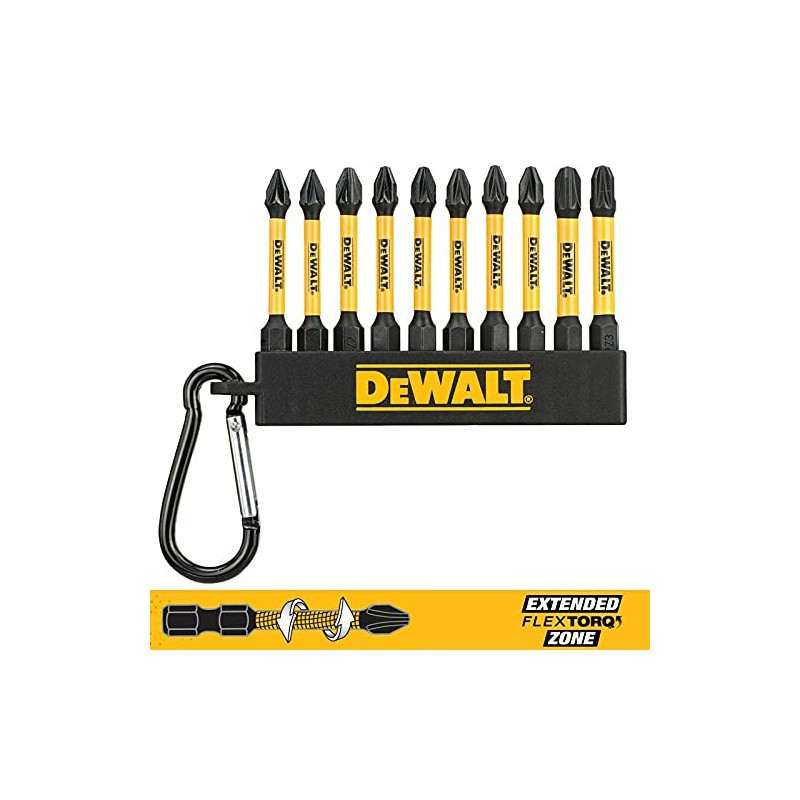 DEWALT DT7276 Pozi Bit Keyring 10 Piece