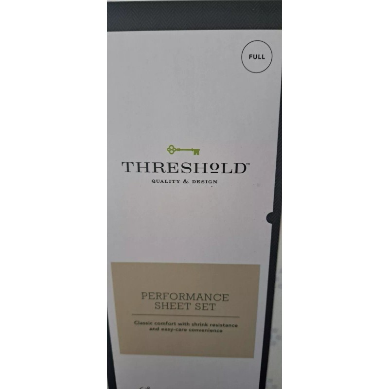 Threshold FULL SIZE SHEET SET 400 Thread Count Printed Performance