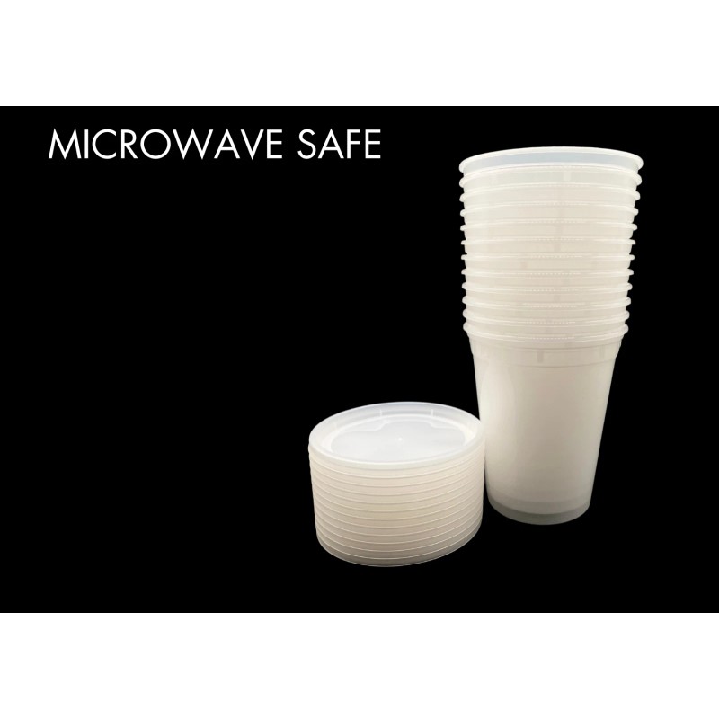 JCC 96 Deli Containers with Lids - 8oz, 12oz, 16oz,