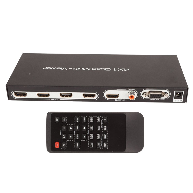 HD Multimedia Interface 4x1 Quad Multi Viewer 4 in 1