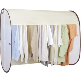 Pollen Laundry Cover, Rain Cover, Blindfold, Width 47.2 inches (120 cm), Compact Storage, Laundry Net, Sunshade, Rainy Weather, Dust, Laundry Drying, Bird Protection, UV Protection, Wide, Large