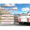 Tail Light Panel Stainless Steel with Four 4.49" and Six