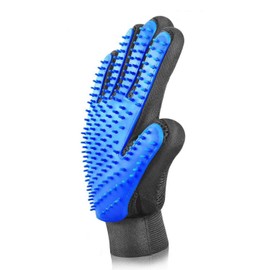 EZONEDEAL Pet Hair Remover Glove - Gentle Pet Grooming Glove Brush - Deshedding Glove - Massage Mitt with Enhanced Five Finger Design - Perfect for Dogs & Cats with Long & Short Fur (Right Glove)