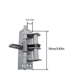 HSCGIN 1 Set Auto Reset Spring Hinge with Screws 3.93x1.02in Auto Close Spring Hinge 90 Degree Right Angle Locator Hinge for Cabinet Wardrobe Door Wooden Door Outdoor Door Shed