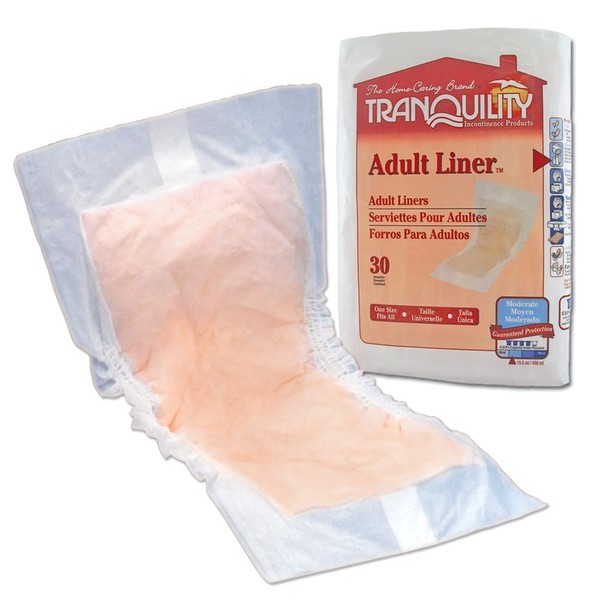 Tranquility Adult Liners (2078) Case/120 (4 Bags of 30) by Tranquility Products