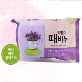 Lavender exfoliating bath scrub soap face wash shower face wash / 라벤더 각질제거 목욕 때비누 세안 샤워 세수