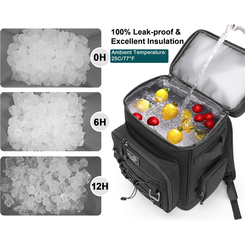 YOUNGOA 42Cans Insulated Cooler Backpack Waterproof for Men & Women,