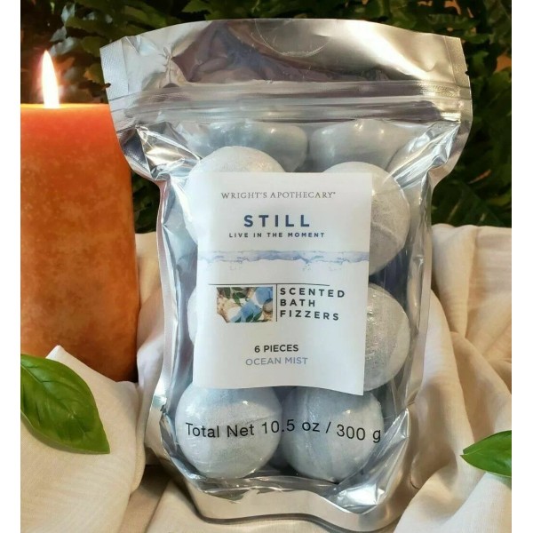 Wright's Apothecary - Scented Bath Fizzers, 4 & 6 pc