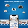 Hiseeu [5MP+2-Way Audio] Outdoor Security Camera Waterproof Home Security CCTV